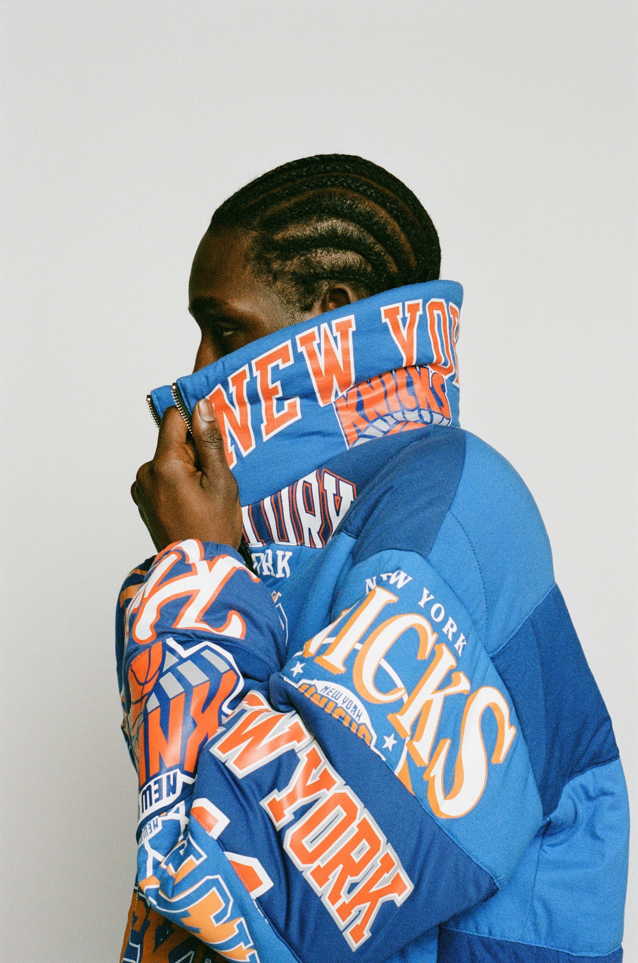 ORANGE & BLUE Unisex Super Lightweight Reversible T-shirt Puffer Jacket